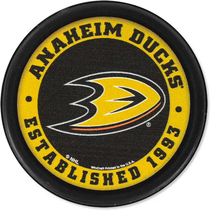 Ducks Flat Team Puck noir