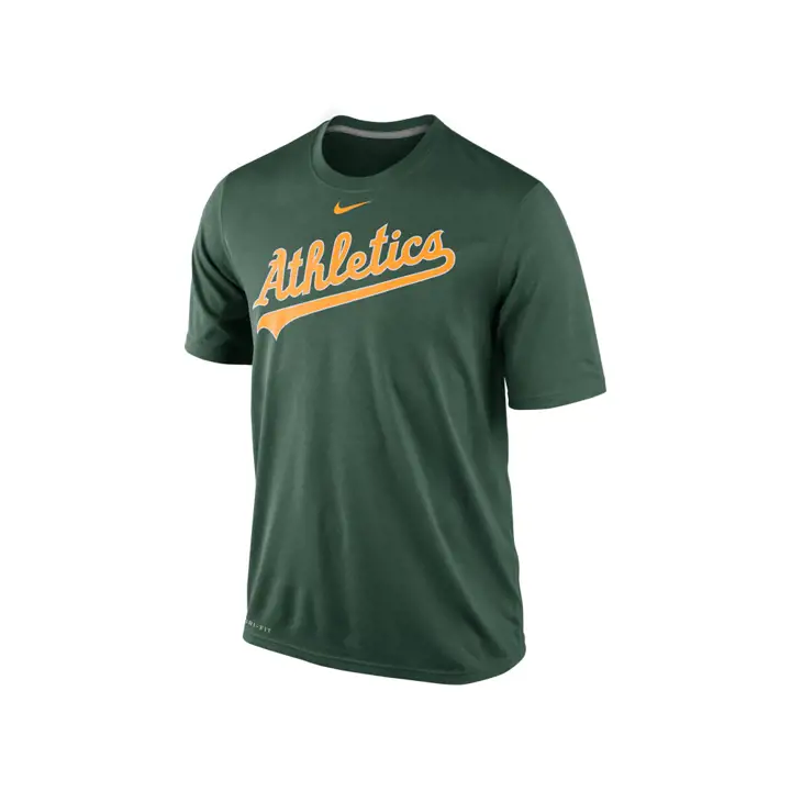 A'S MLB Legend Wordmark 1.5 vert foncé