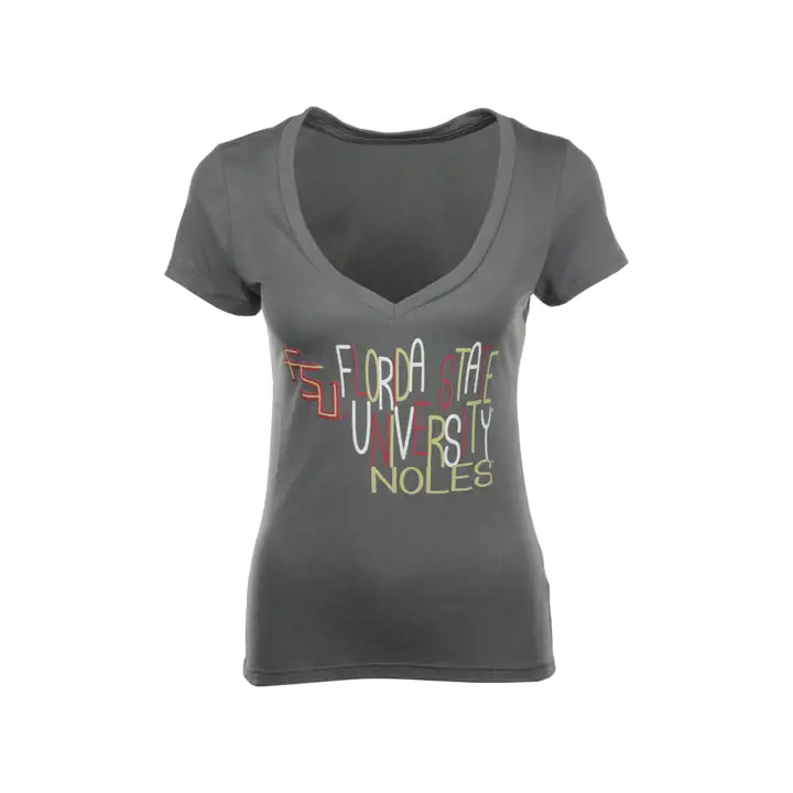 T-shirt fluide à manches courtes "Magic Liquid" Florida St NCAA Femme Gris anthracite