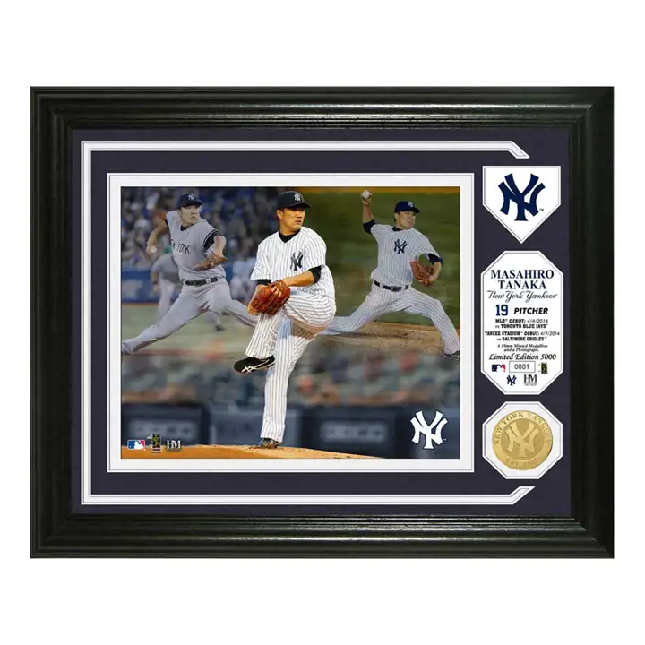 Pièce de bronze frappée à l'effigie des Yankees - Tanaka BRNZ