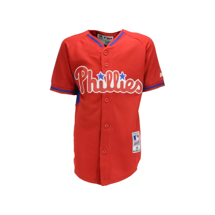 Maillot Enfant PHILLIES MLB Cool Base BP 14 rouge