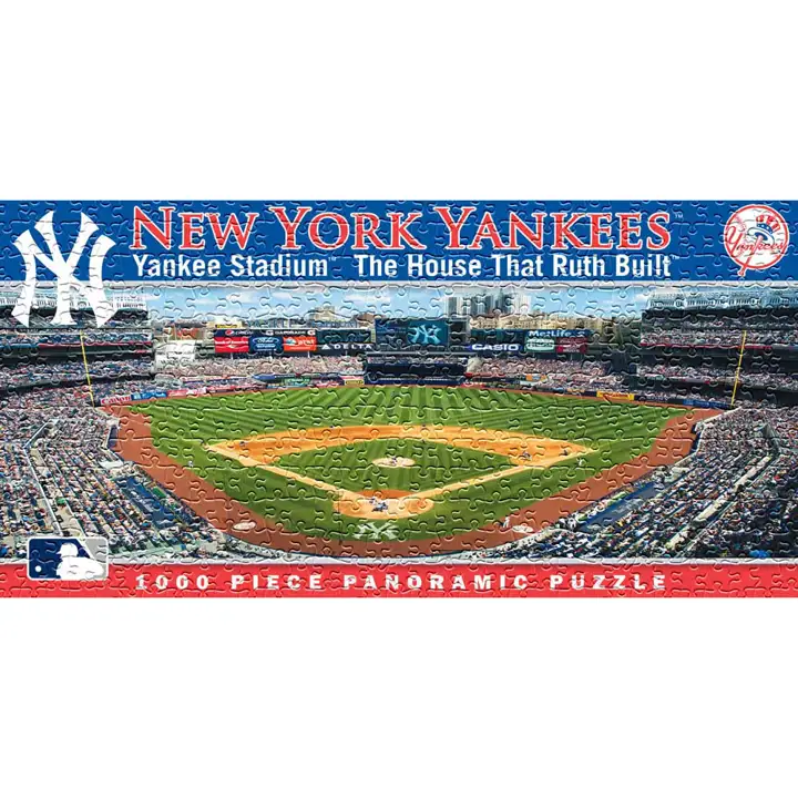 Puzzle panoramique du stade des Yankees bleu marine