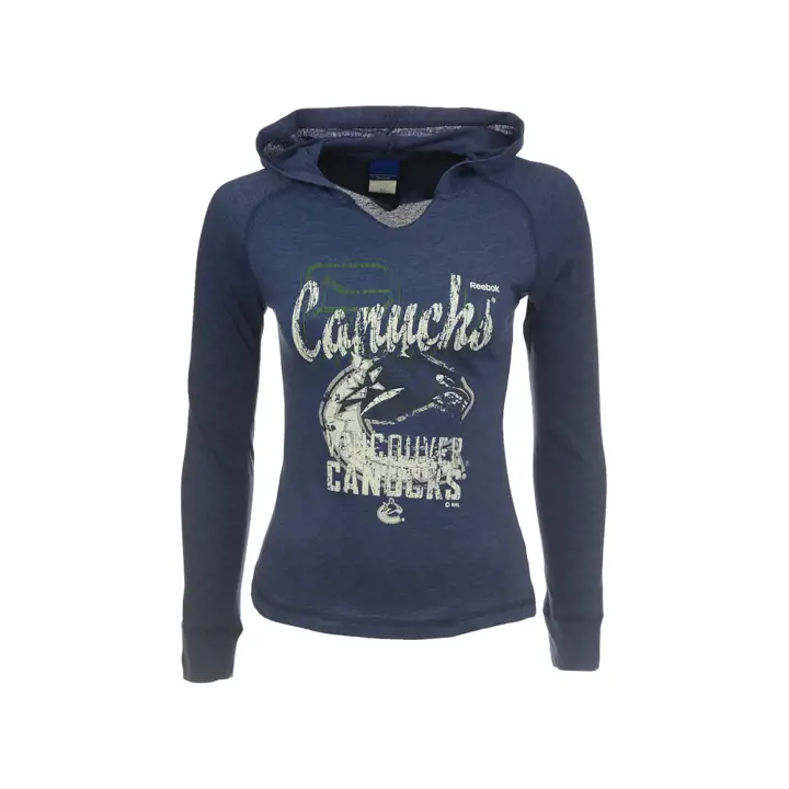 CANUCKS LNH Filles Collage Chandail à Capuche bleu
