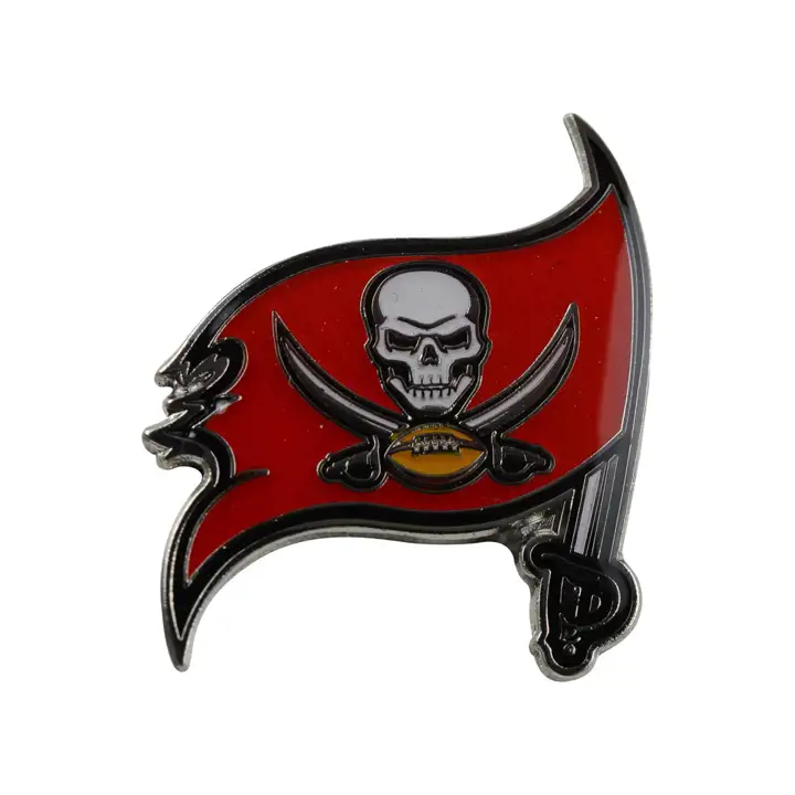 BUCCANEERS Logo Pin Aminco Nouveau drapeau rouge