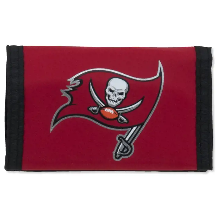Portefeuille en nylon BUCCANEERS, nouveau drapeau rouge