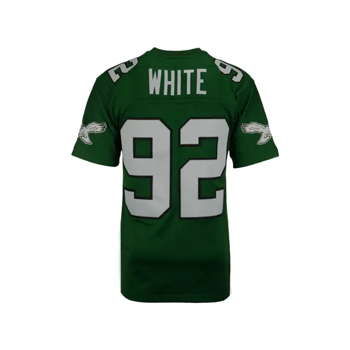 Maillot Rétro NFL M&N des Eagles Blanc Vert