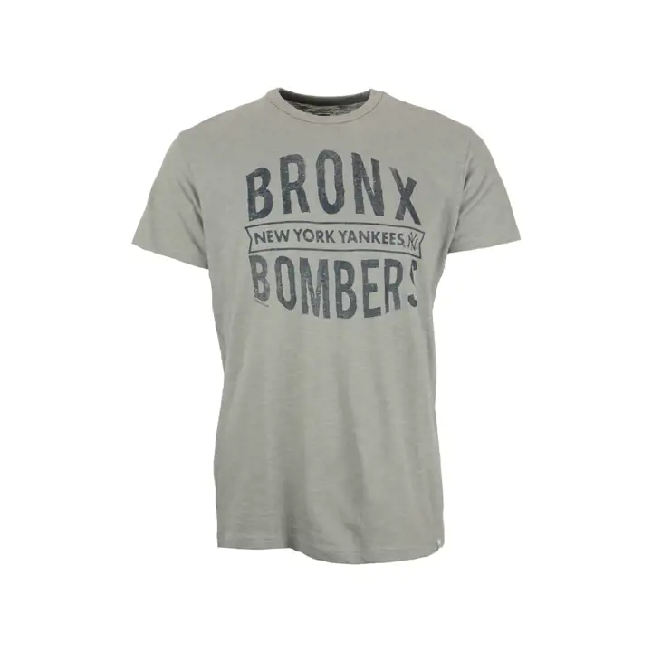 T-shirt Scrum avec logo MLB des Yankees Bronx Bombers gris