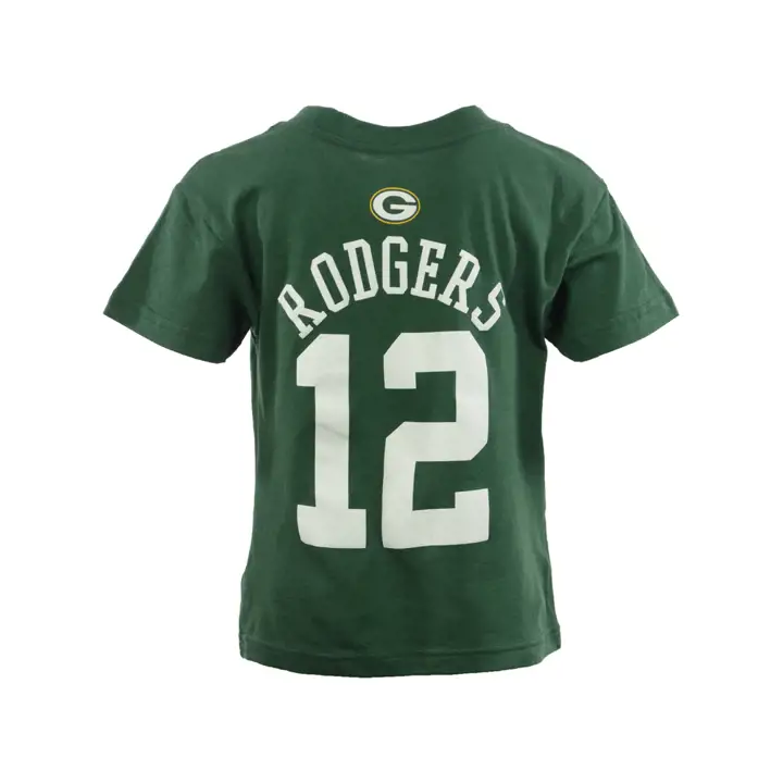 T-shirt enfant NFL Packers joueur principal Rodgers vert
