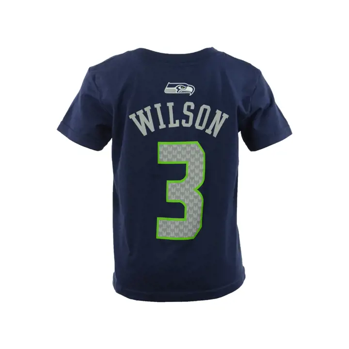 T-shirt Enfant NFL SEAHAWKS Mainliner Joueur Russell Wilson #3
