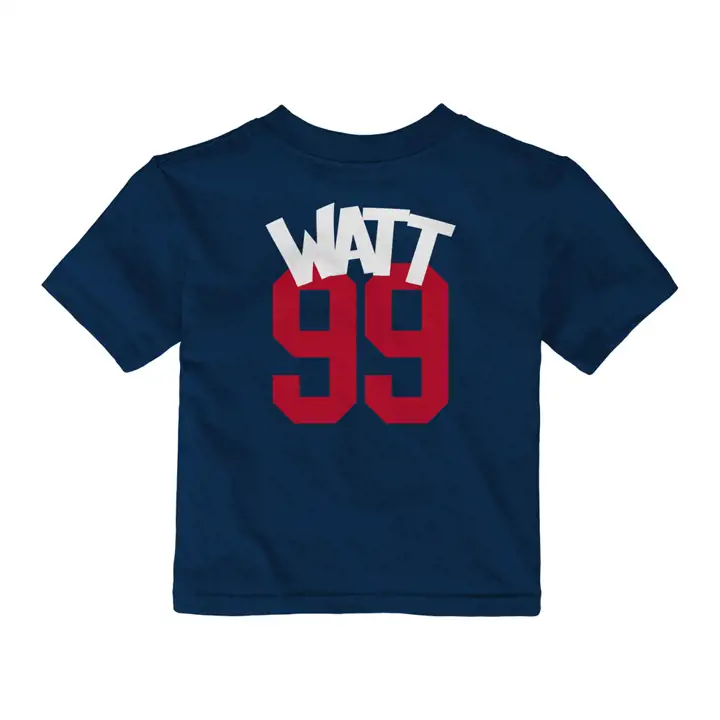 T-shirt bébé « Whirlwind Player » NFL Texans Watt bleu marine