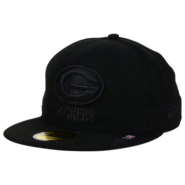 "PACKERS NFL BLK/BLK 5950 \"G\" blk"