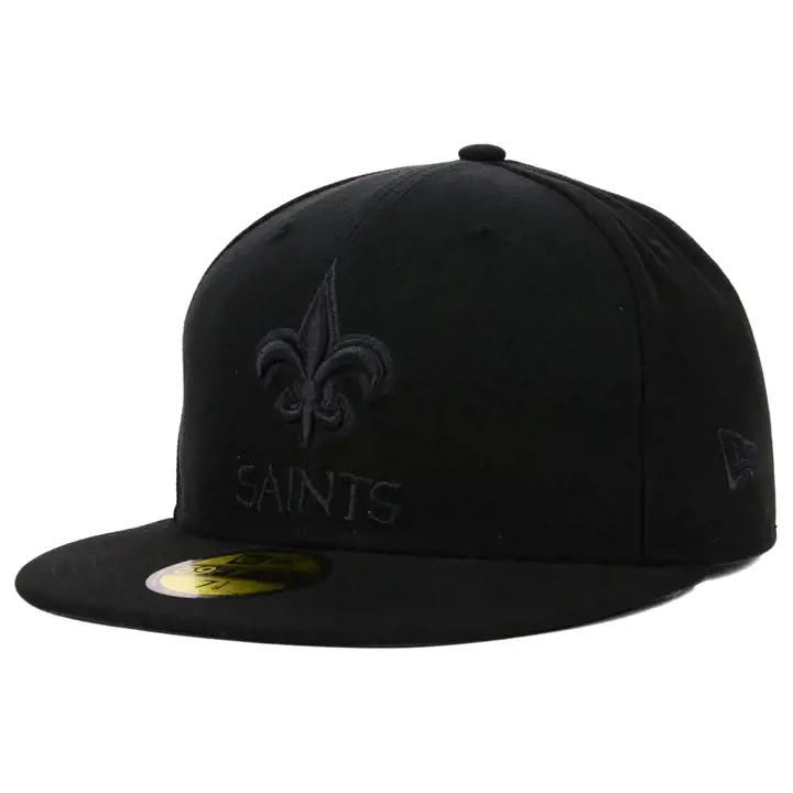 SAINTS NFL BLK/BLK 5950 Fleur De Lis blk