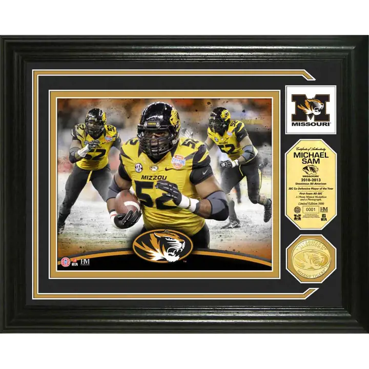 Missouri Photo Mint Coin - Bronze Michael Sam noir