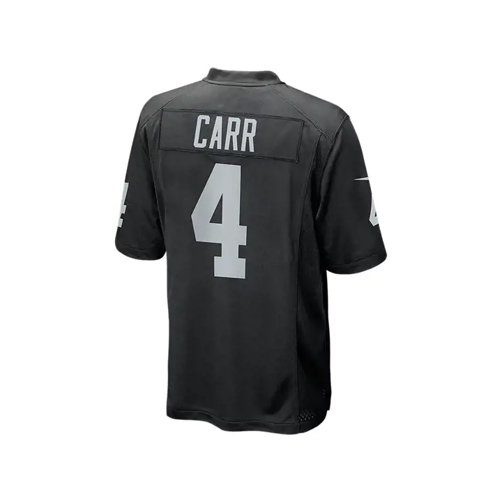 Maillot de match NFL des Las Vegas Raiders Carr noir