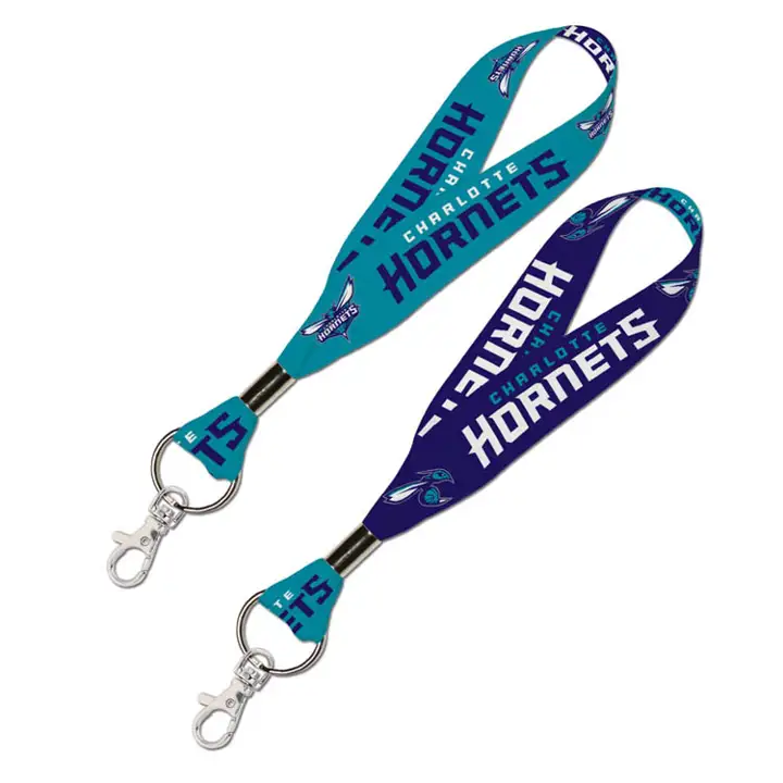Lanière porte-clés HORNETS bleue