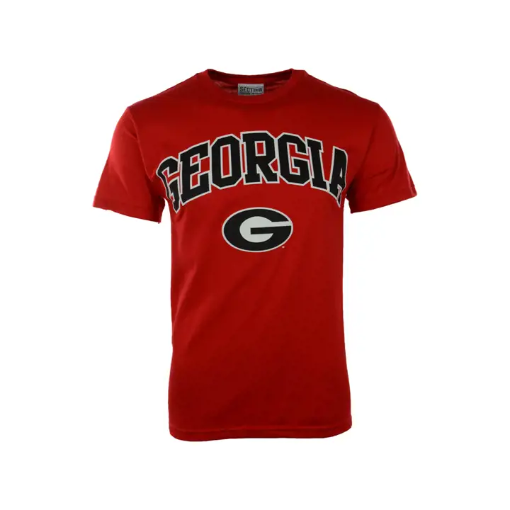 T-shirt de taille moyenne rouge Géorgie 2F NCAA VF