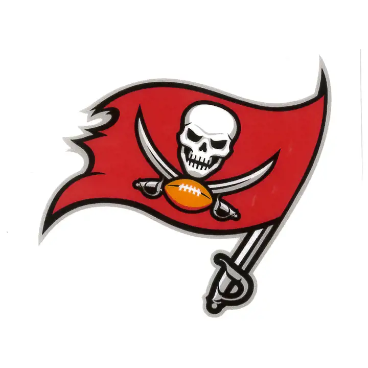 Autocollant statique BUCCANEERS rouge