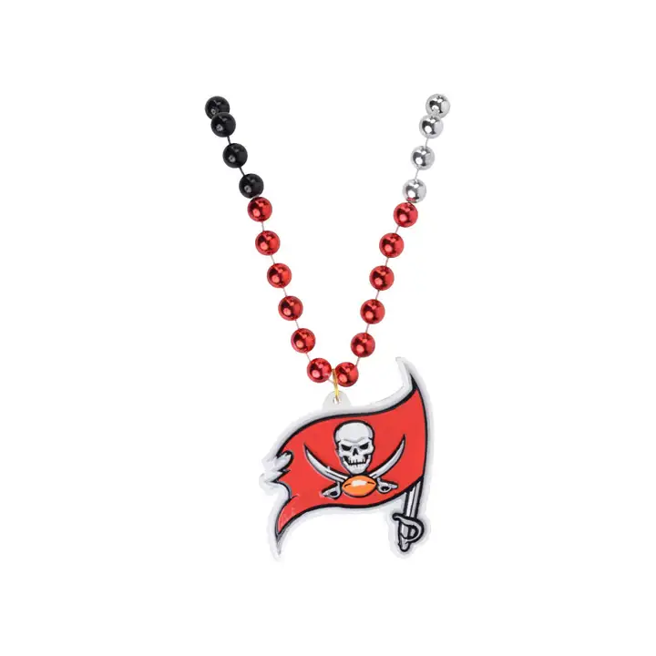 Perles Logo Équipe BUCCANEERS-Drapeau Rico neuf rouge/noir/argent