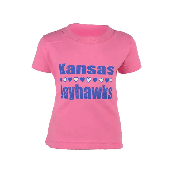 T-shirt Kansas NCAA NB STRT HEART Framboise