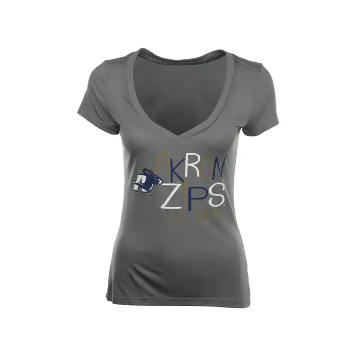 T-shirt Akron NCAA WMNS MAGIC LIQUID anthracite