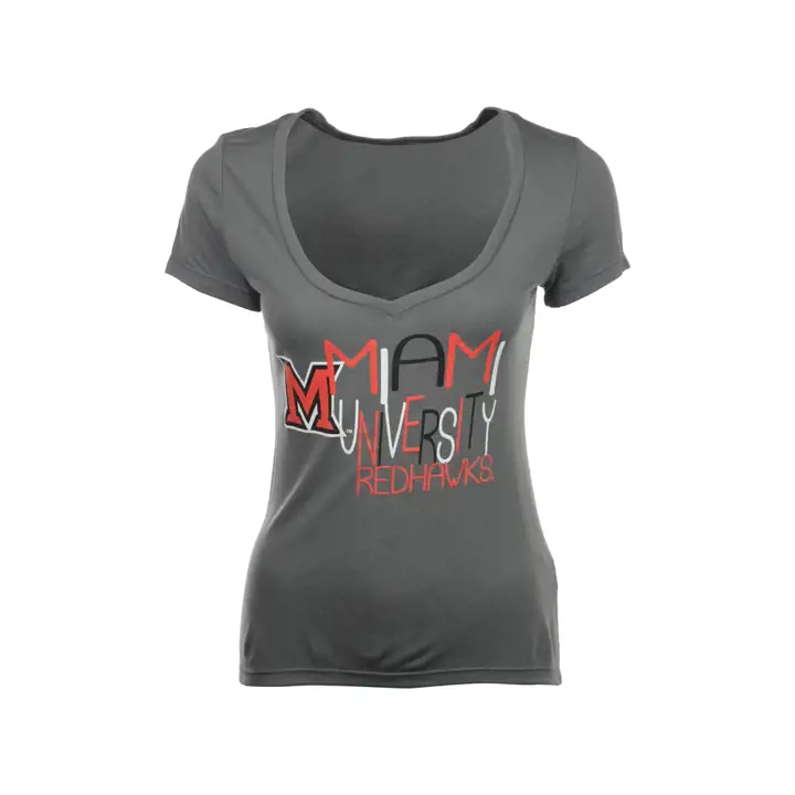 Miami (OH) NCAA T-SHIRT FEMME MAGIC LIQUID Charcoal
