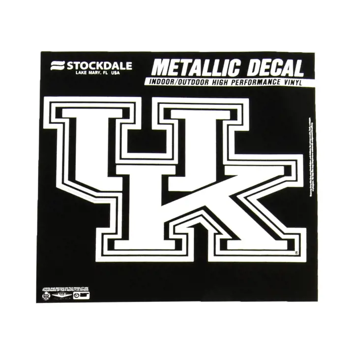 Autocollant métallique Kentucky 6x6 bleu