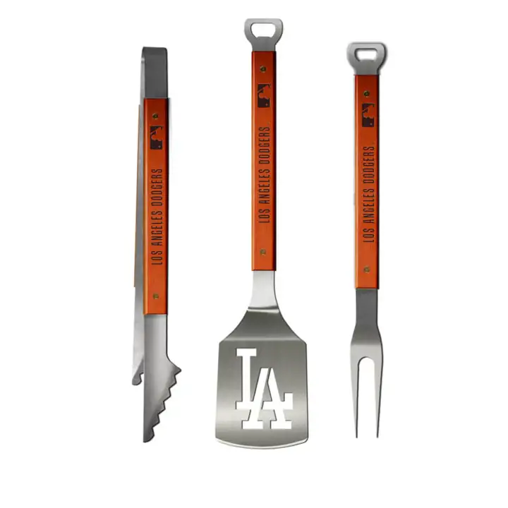 Ensemble 3 pièces de spatules DODGERS, argent/marron