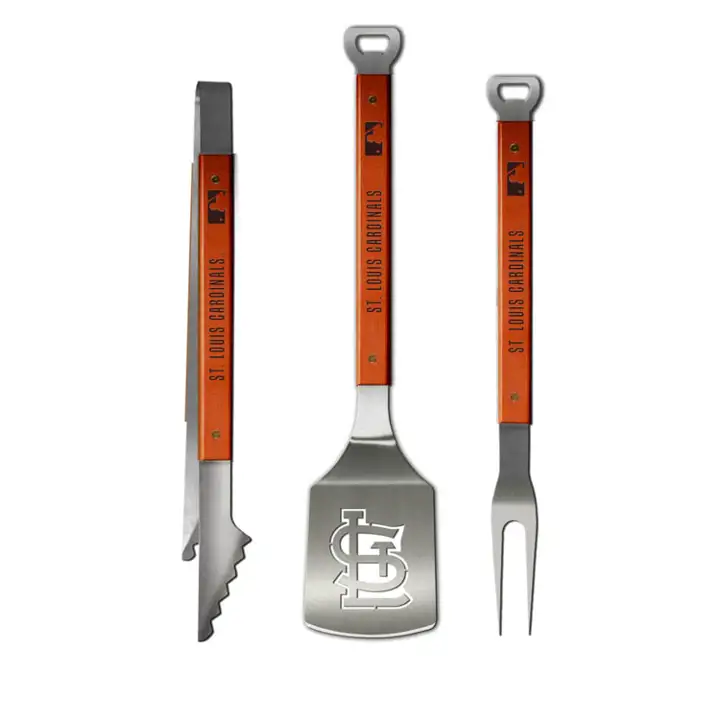 STL CARDS Sportula Lot de 3 spatules argent/marron