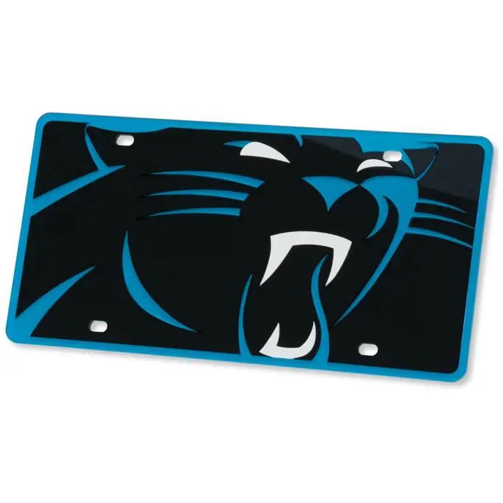 PANTHERS Méga Acrylique Incrusté Laser Tag noir