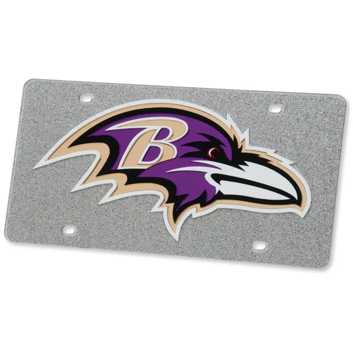 Ravens Glitter Laser Tag silv