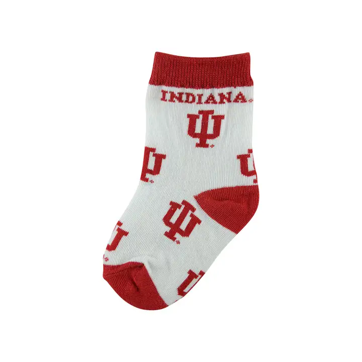 Chaussettes bébé Indiana - Impression intégrale blanc