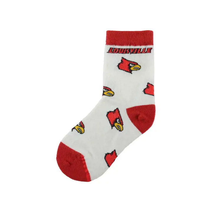 Chaussettes pour tout-petits Louisville – Rouge/noir intégral