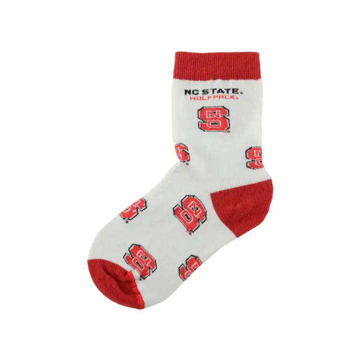 Chaussettes Enfant NC State - Tout motif rouge/noir