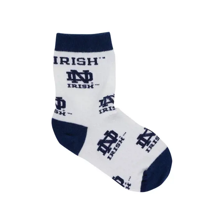 Chaussettes Bambin Notre Dame - Imprimé intégral blc