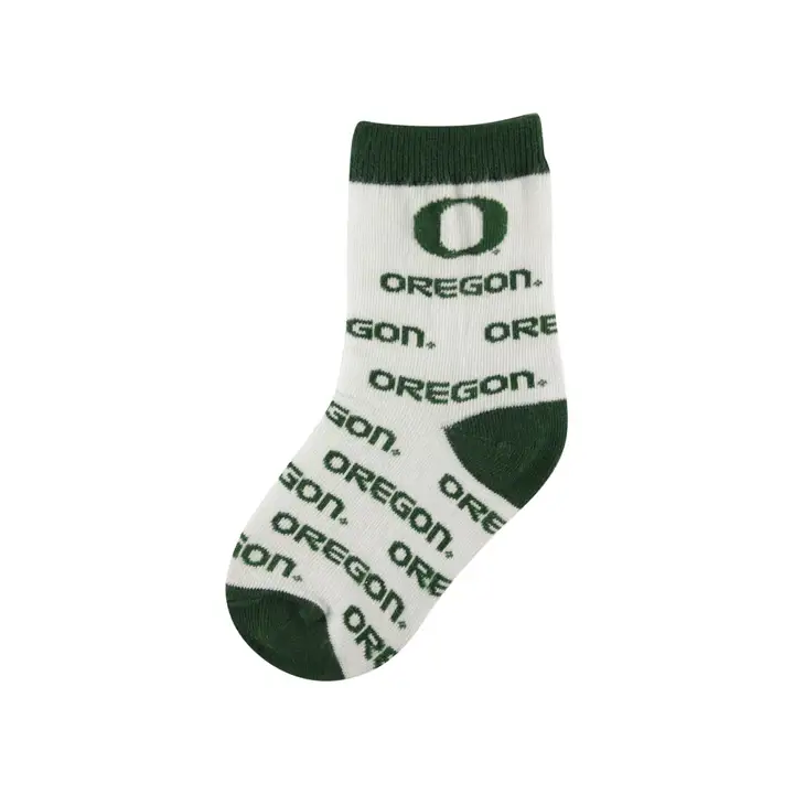 Chaussettes Oregon pour enfant en bas âge - Motif intégral blanc