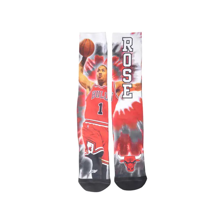 BULLS NBA Tie-Dye Col ras du cou 308S Rose vif/blanc
