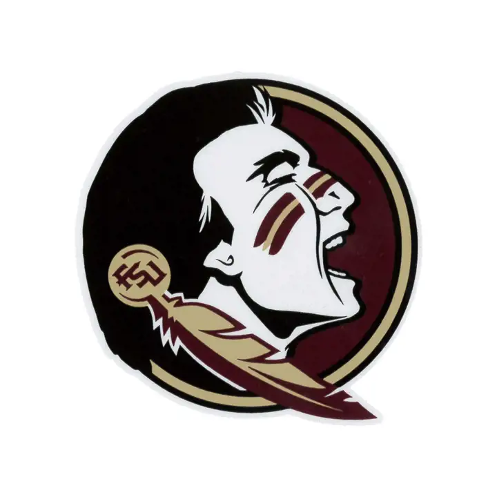 "Décalcomanie électrostatique Florida St « Nouveau Seminole » transparente"