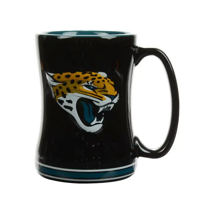JAGUARS Mug en relief 414 ml logo 2013 noir