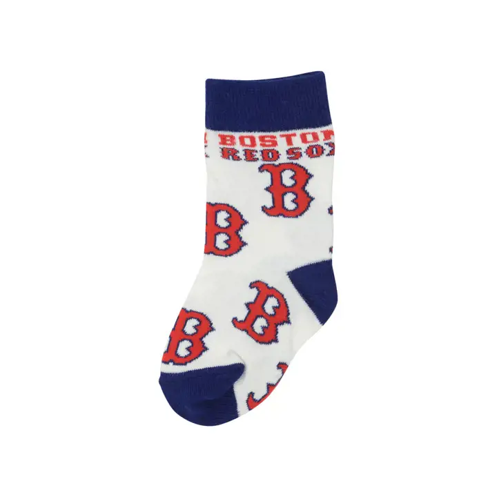 Chaussettes Bébé RED SOX - Imprimé intégral blc/rouge
