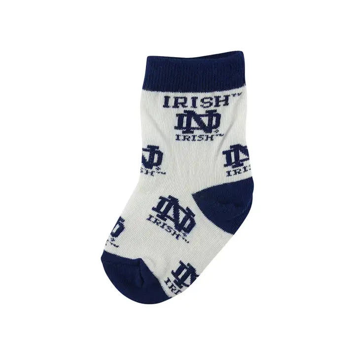 Chaussettes bébé Notre Dame - Bleu marine intégral