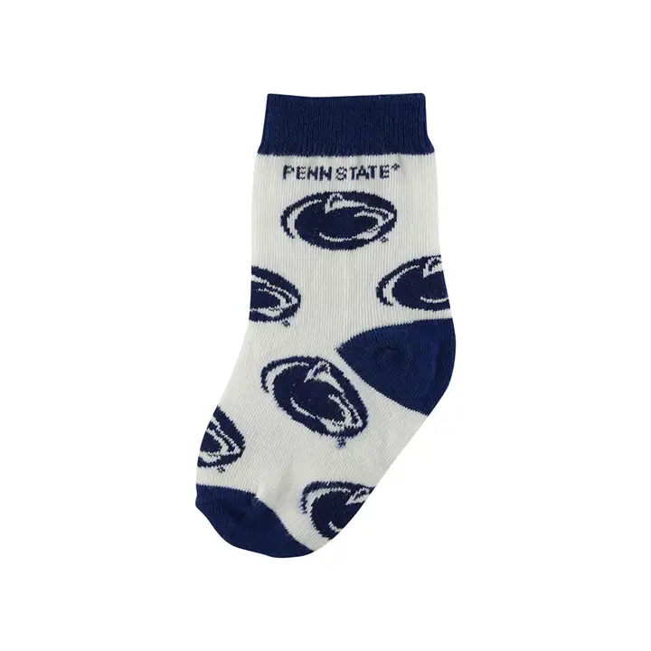 Chaussettes pour bébés Penn State - entièrement bleues