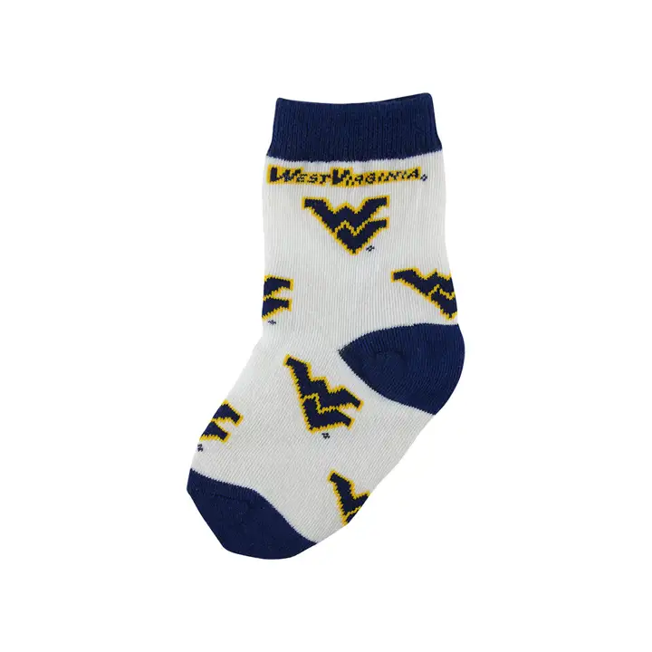 Chaussettes bébé Virginie-Occidentale - Bleu intégral