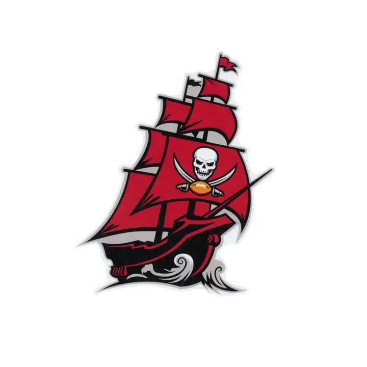 BUCCANEERS Autocollant prédécoupé 8xx8 - Couleur Rouge Bateau Neuf