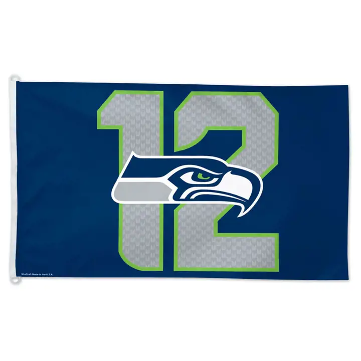DRAPEAU SEAHAWKS 3X5 WIN - DIVERS NOUVEAUTÉ #12 marine