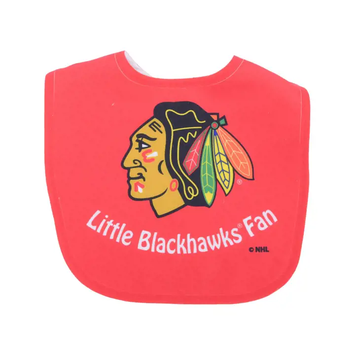 Bavoirs à pression BLACKHAWKS – Polypropylène rouge