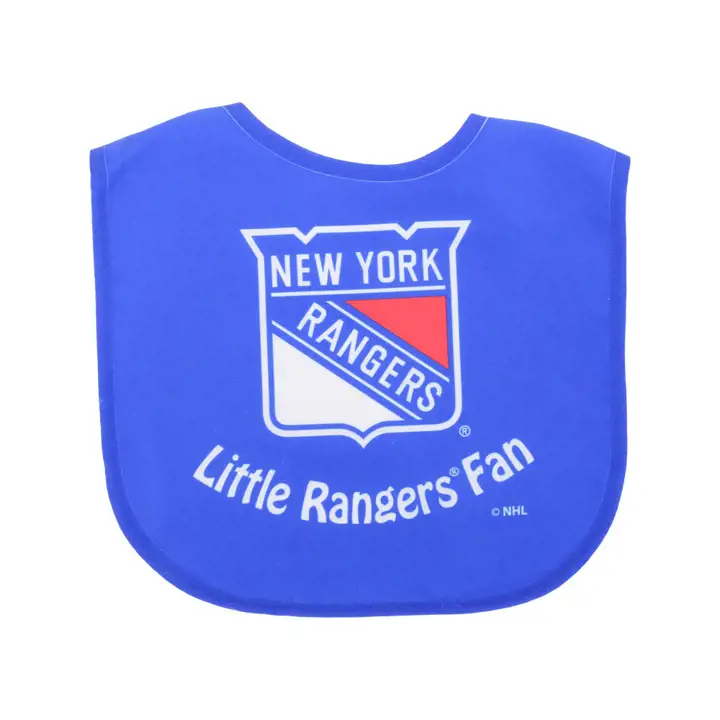 Bavoirs à pression NY Rangers – Poly Pro bleus