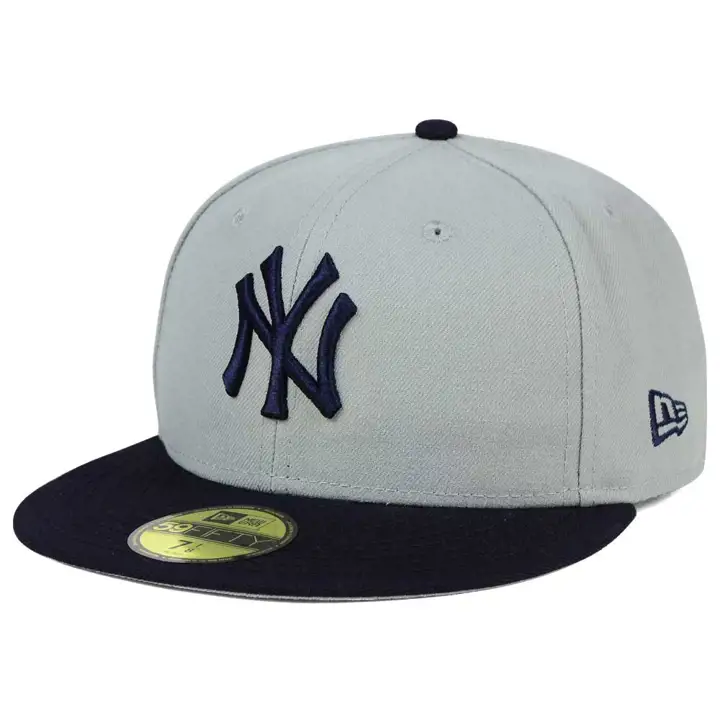 Yankees MLB COOPERSTOWN 59FIFTY gris/marine