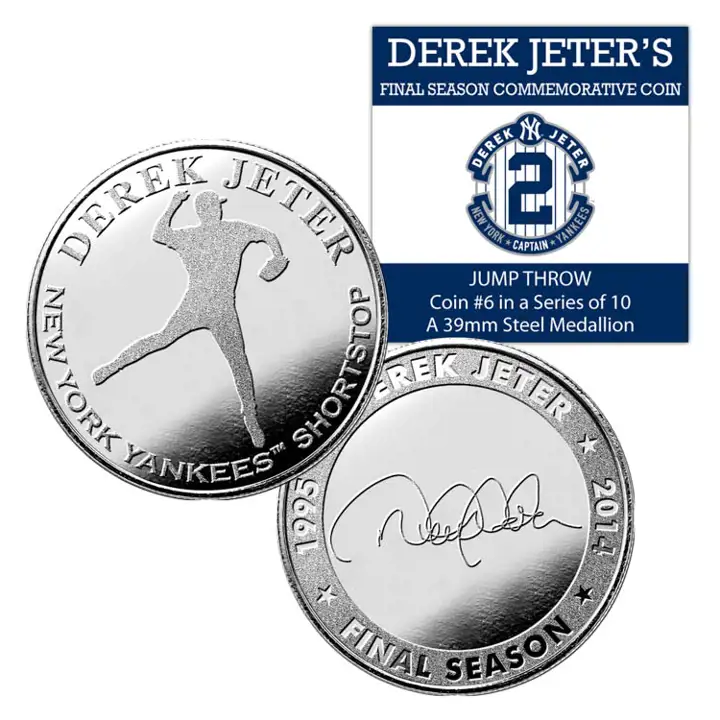 Pièce commémorative du départ à la retraite de Derek Jeter des Yankees – EVENT Jump Thro