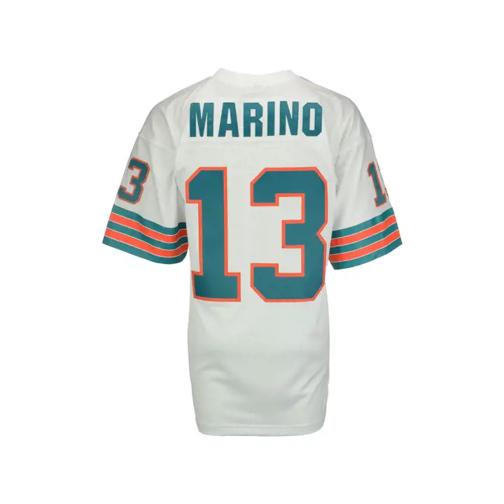 DOLPHINS NFL Maillot Rétro Réplique M&N Marino blc