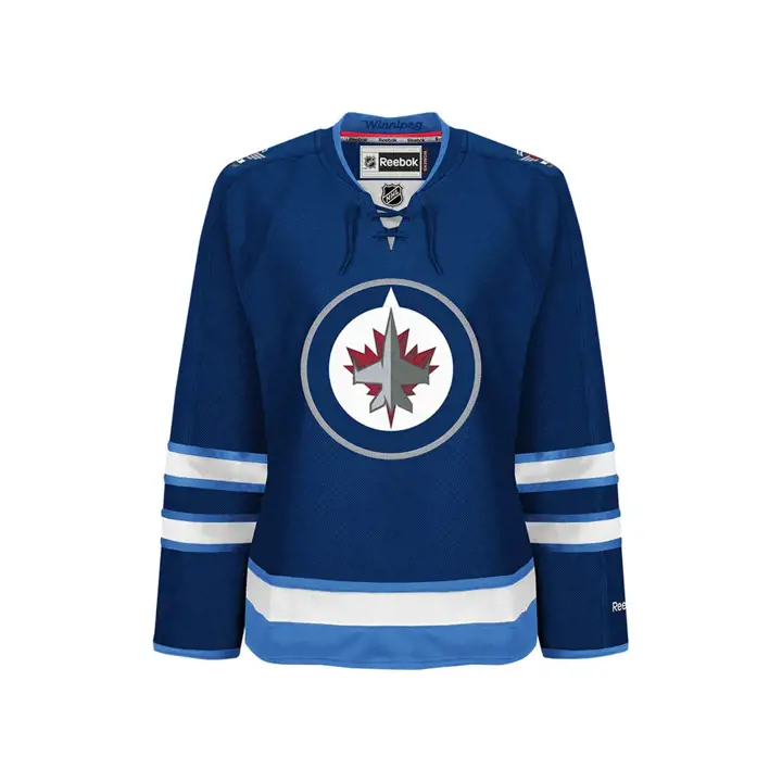 WIN. JETS NHL CN Maillot Premier Femme bleu